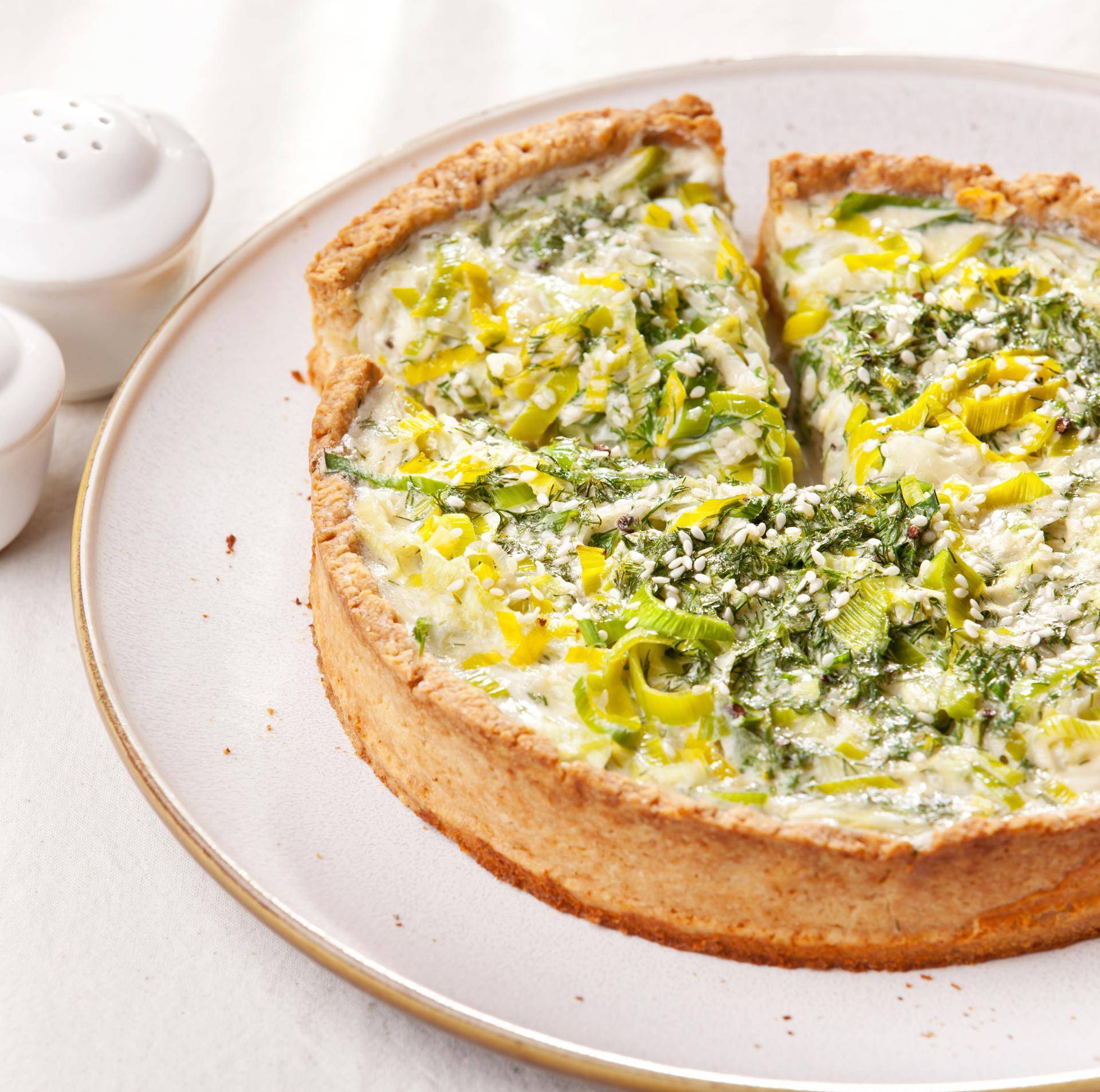 Lahodný pórkový quiche s kari - recept undefined | Tefal