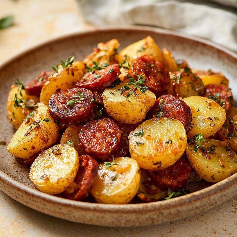 Restované brambory a chorizo na španělský způsob - recept undefined | Tefal