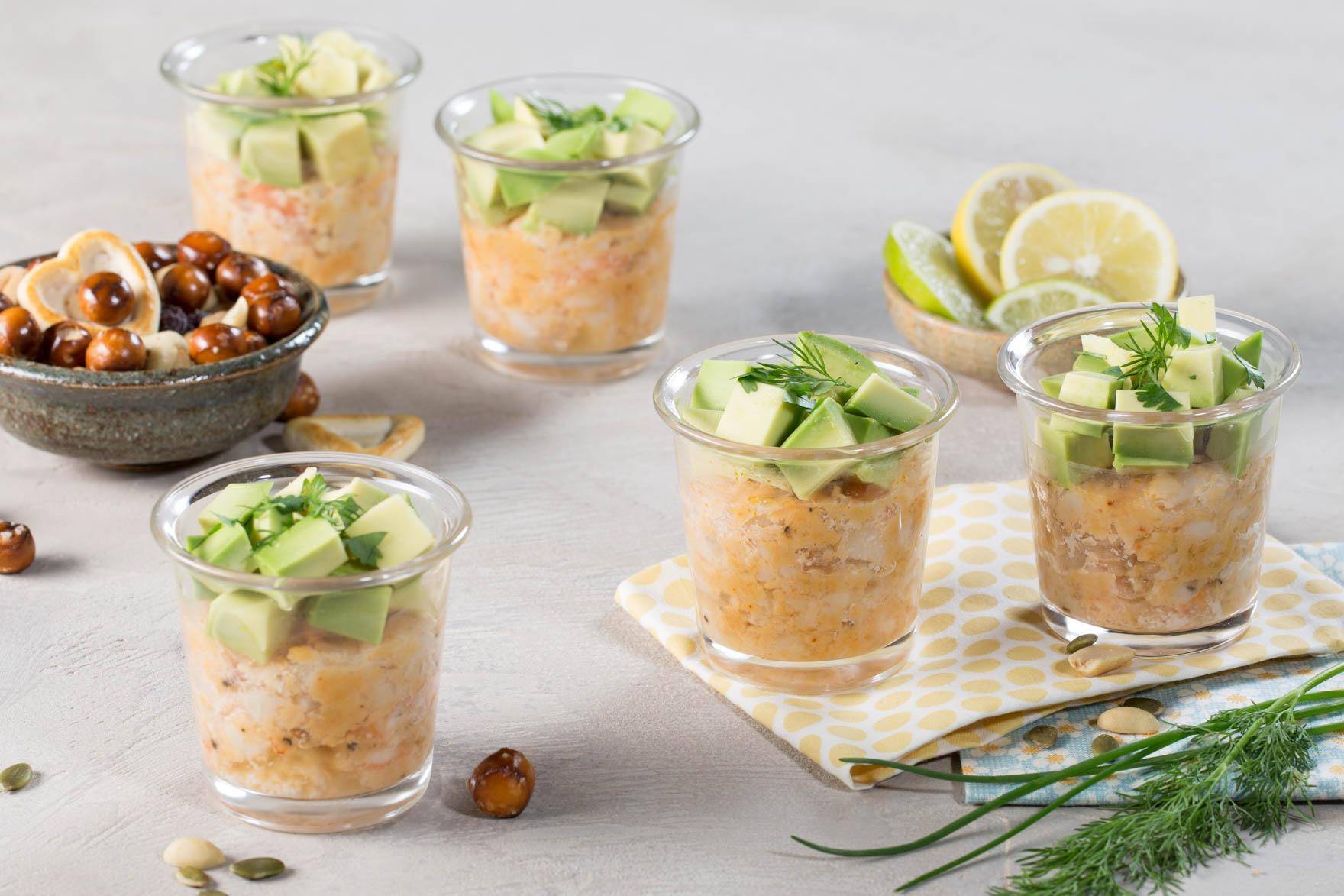 Avocado and shrimp verrines - recept Cookeo | Tefal