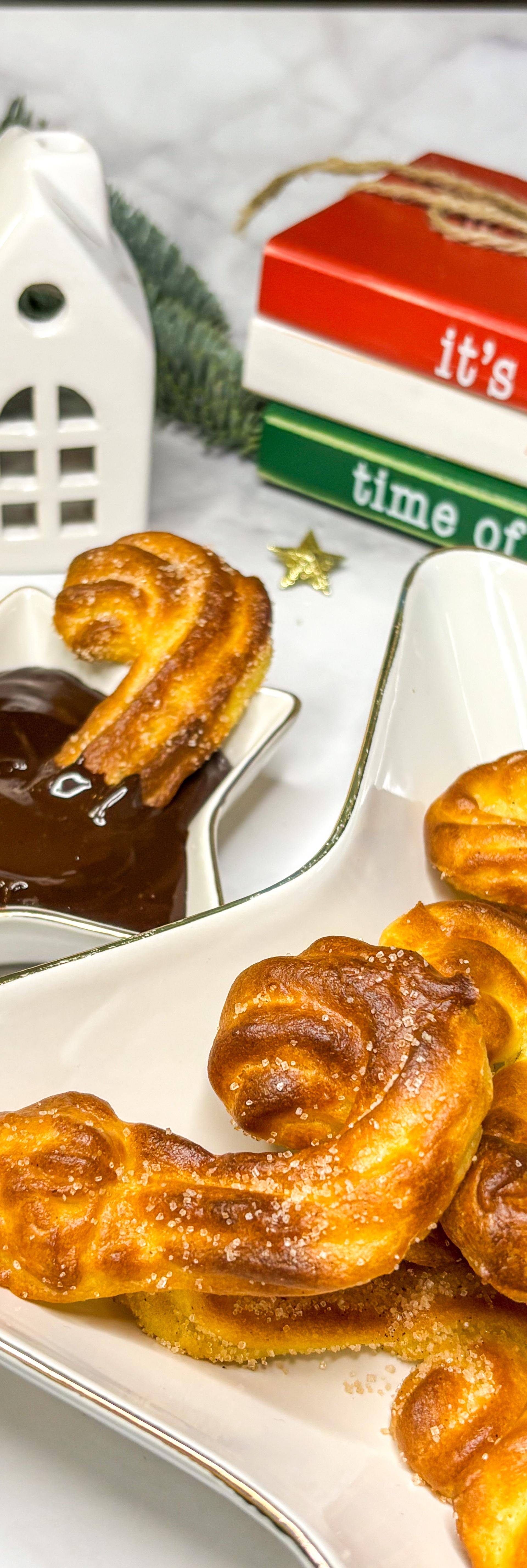 Churros s čokoládovou omáčkou - recept EASY FRY & GRILL 2 in 1 MECHANICAL | Tefal