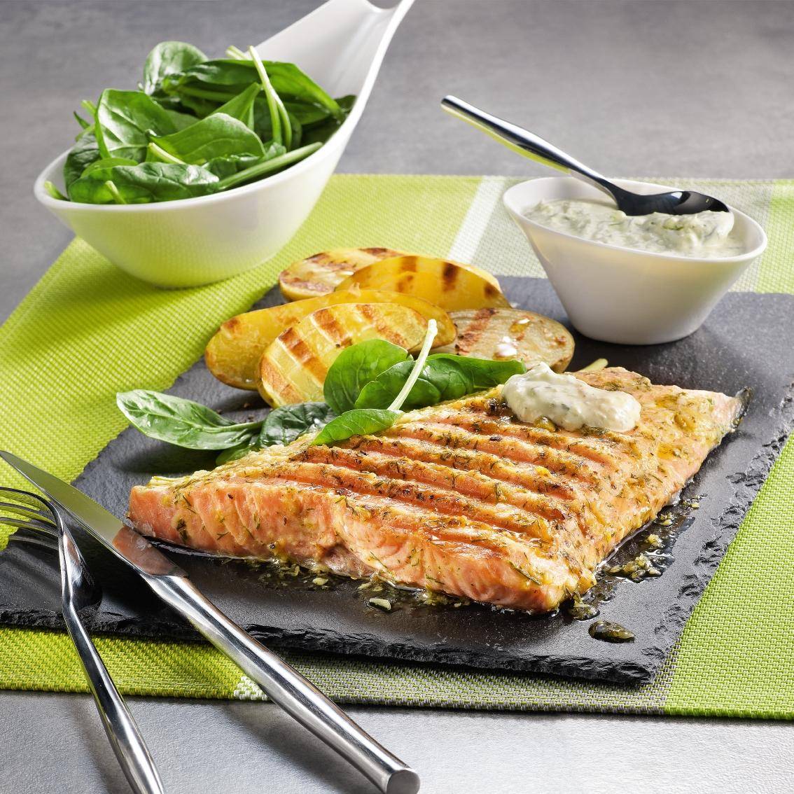 Losos v koprové smetanové omáčce - recept OptiGrill 2in1 XL | Tefal
