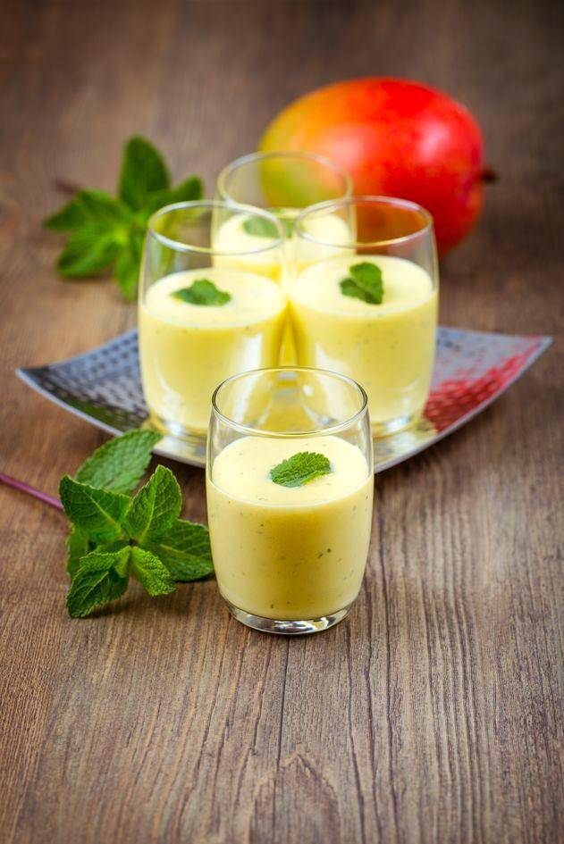 Indické lassi s mangem, banánem a mátou - recept Blen Up | Tefal