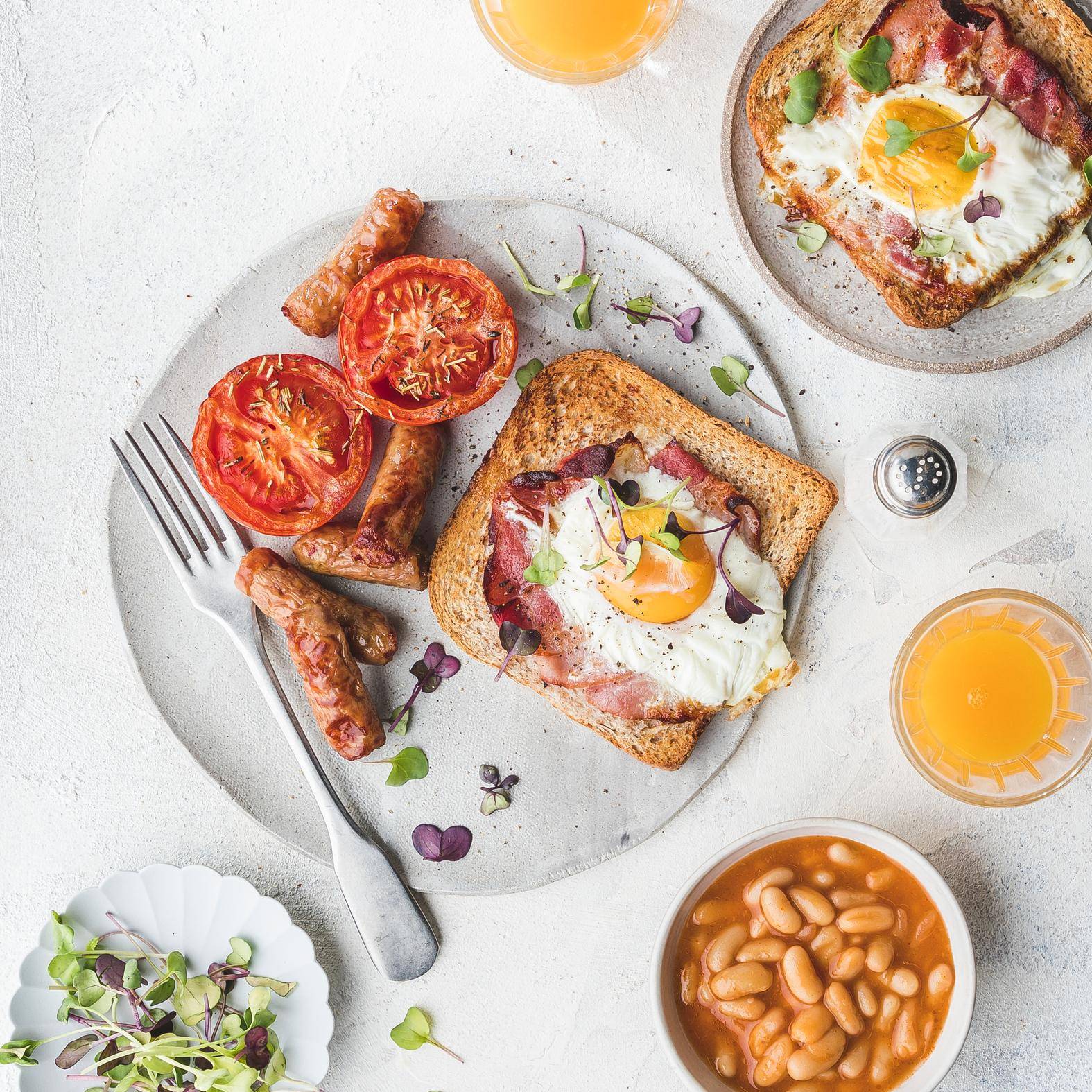 Kompletní anglická snídaně - recept Dual EasyFry&Grill | Tefal