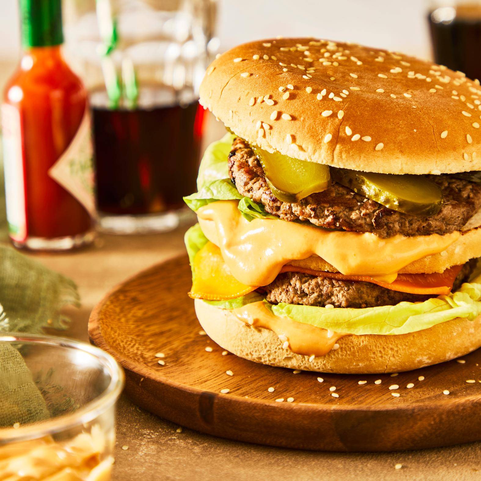Burger ve stylu Big Mac - recept OptiGrill 2in1 | Tefal