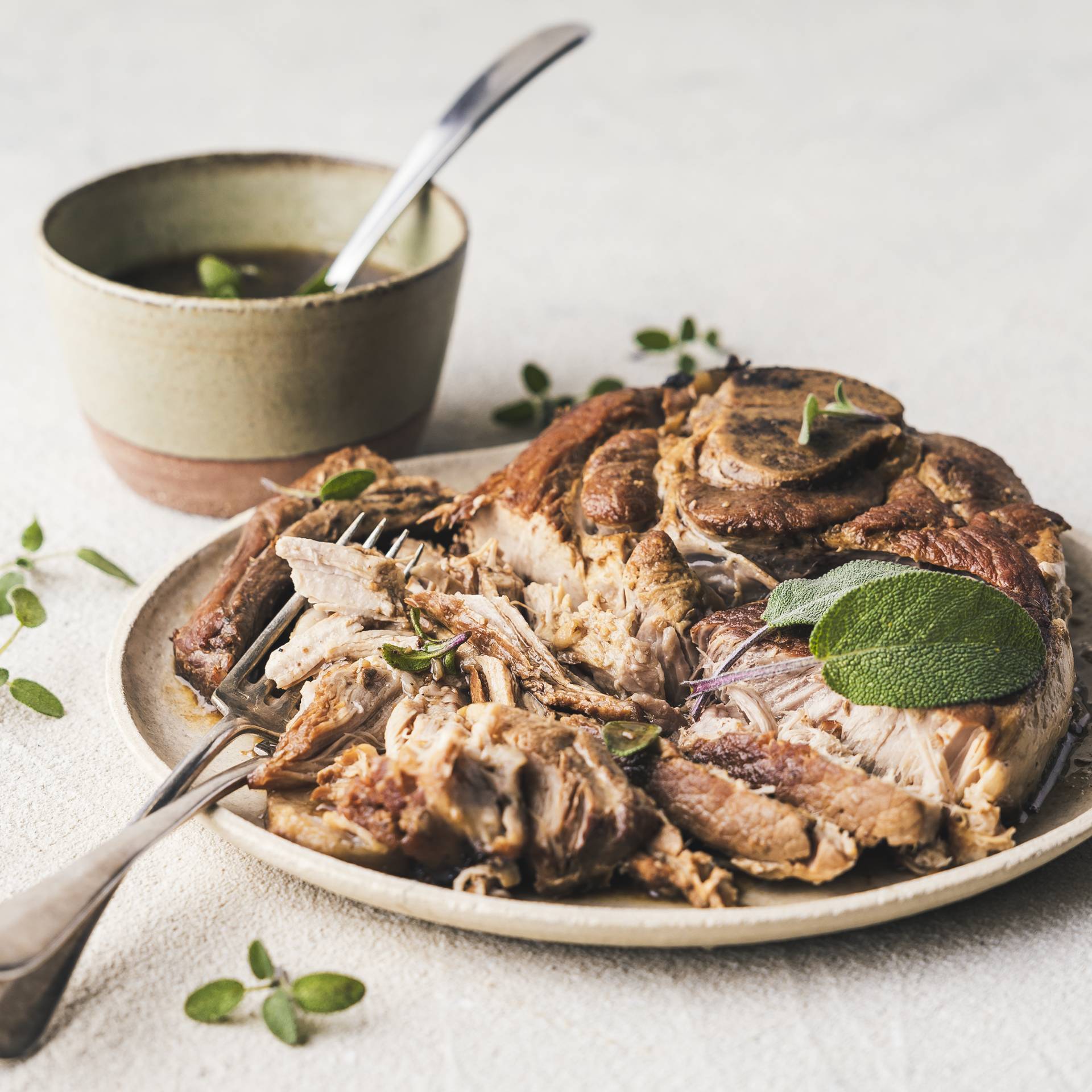 Vepřová pečeně s třtinovým cukrem a balsamikem - recept undefined | Tefal