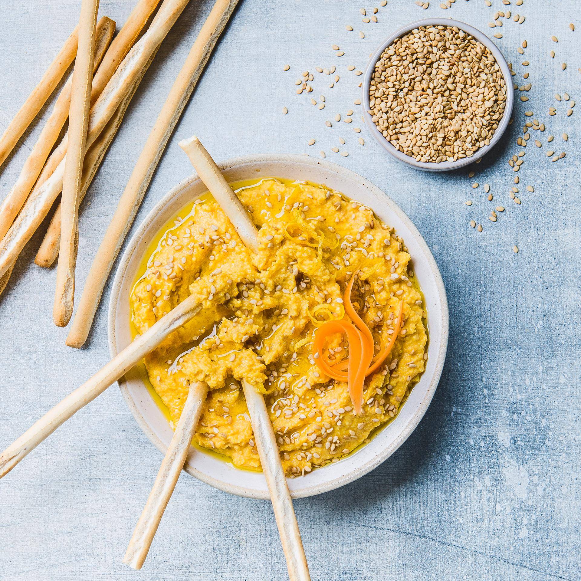 Hummus s mrkví a sezamem - recept Cookeo | Tefal