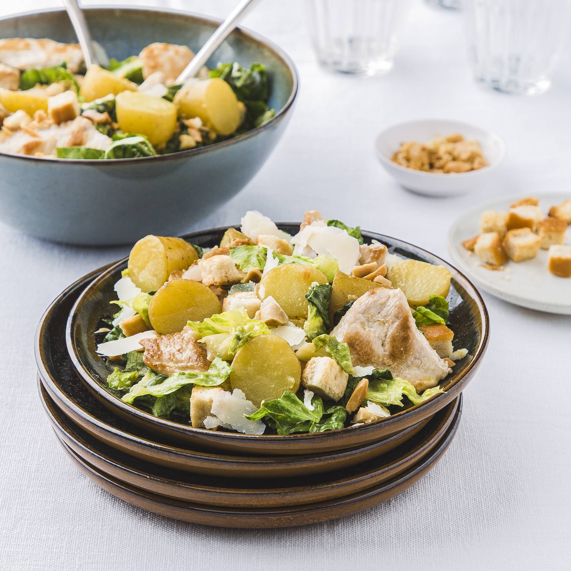 Baby brambory jako caesar salát - recept Cookeo | Tefal