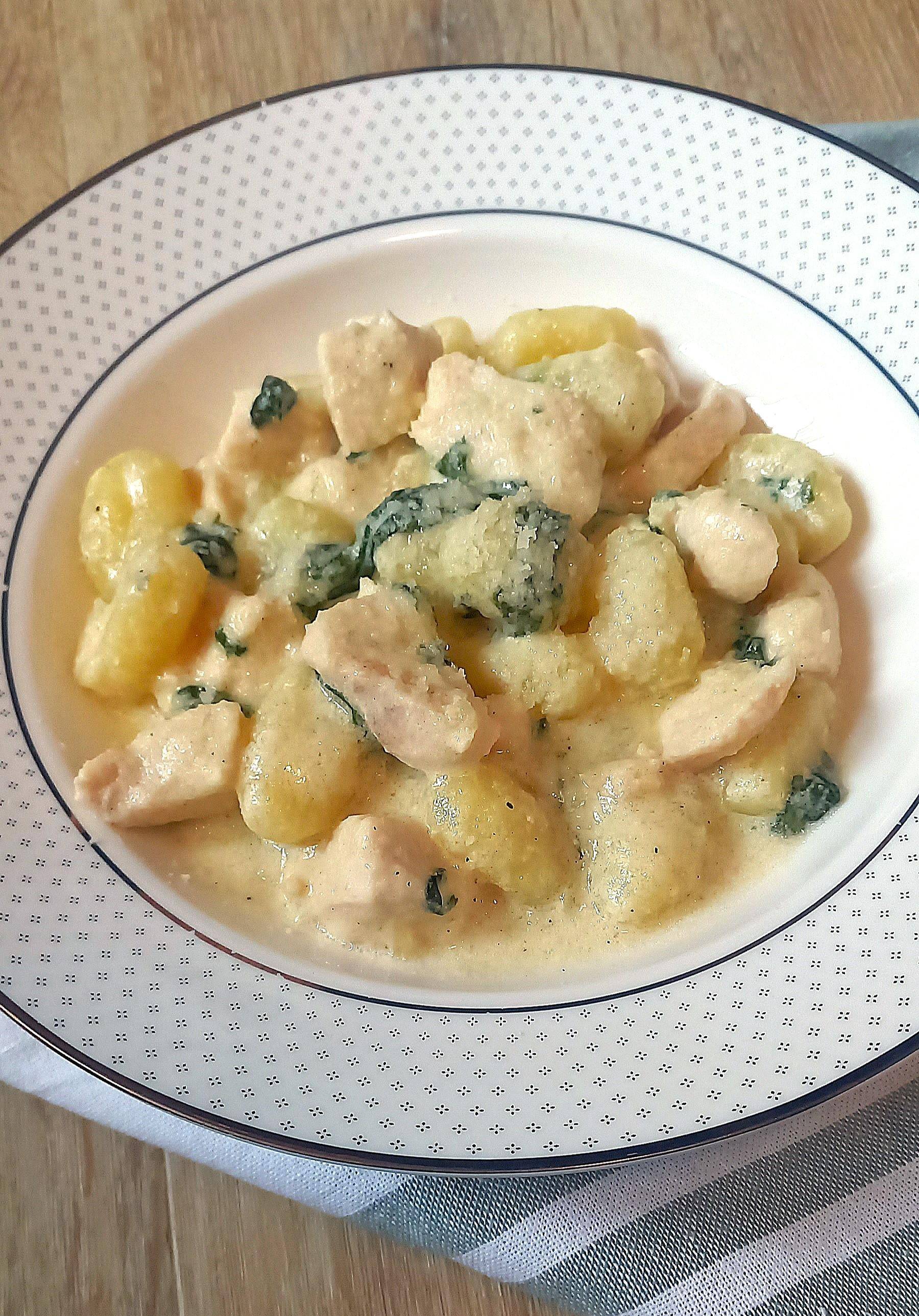 Gnocchi se špenátem a kuřecím masem - recept Cookeo | Tefal
