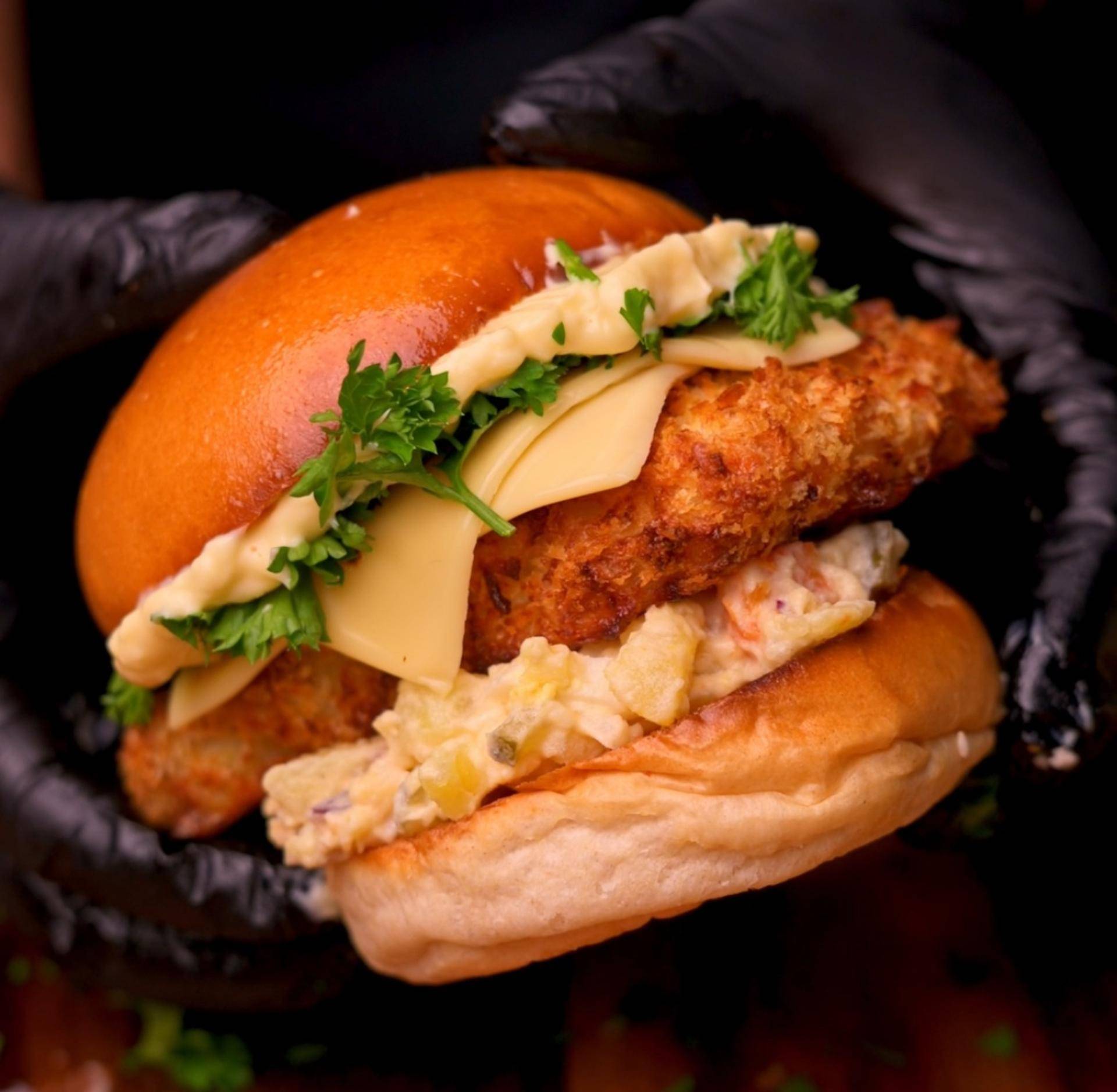 Rybí sandwich a lá Vánoce v Česku - recept EASY FRY & GRILL 2 in 1 MECHANICAL | Tefal