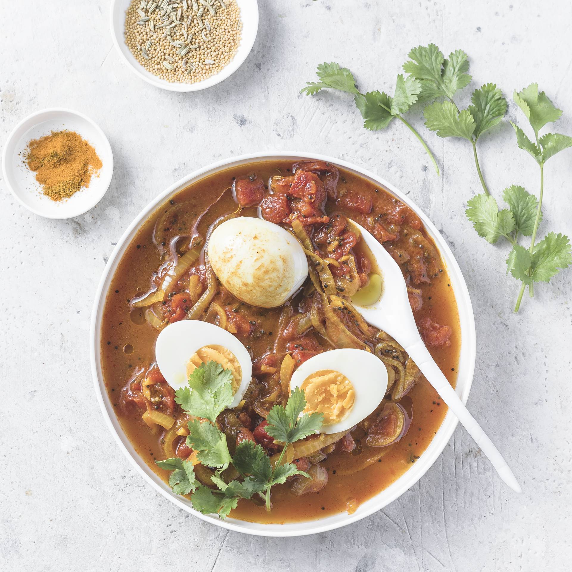 Vaječné kari ve stylu Kerala - recept Cookeo | Tefal