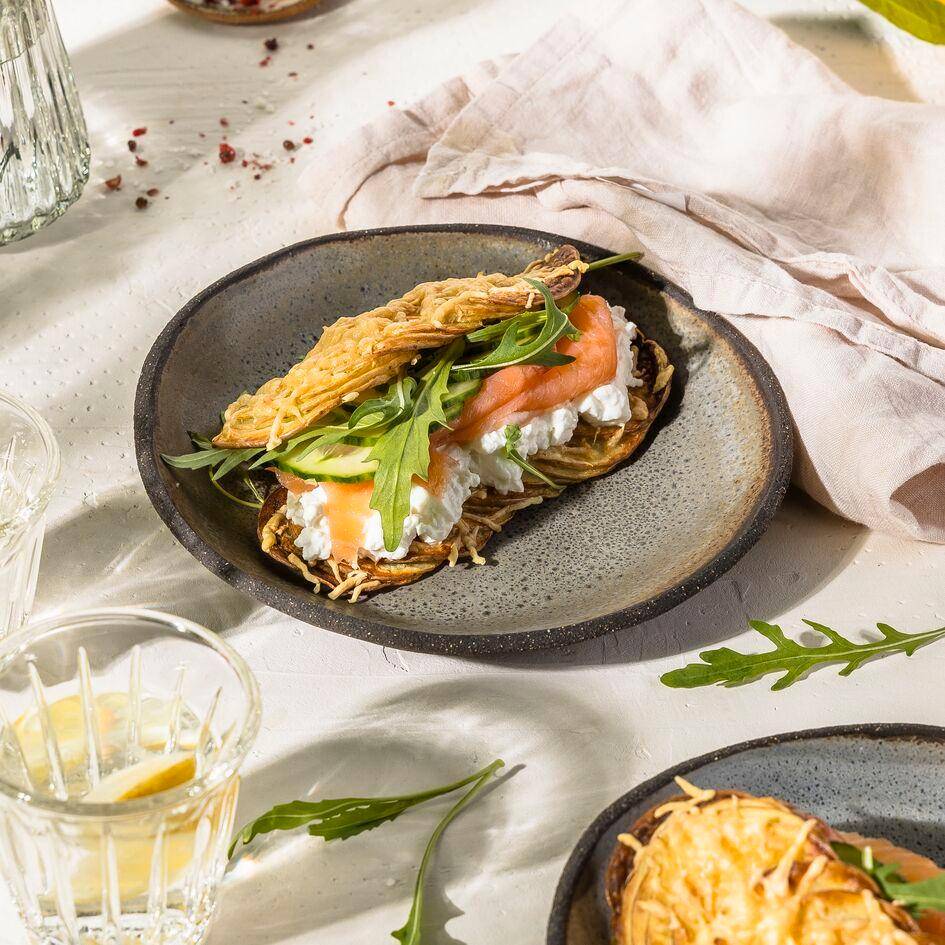 Bezchlebové bramborové sendviče - recept Easy Fry Max | Tefal