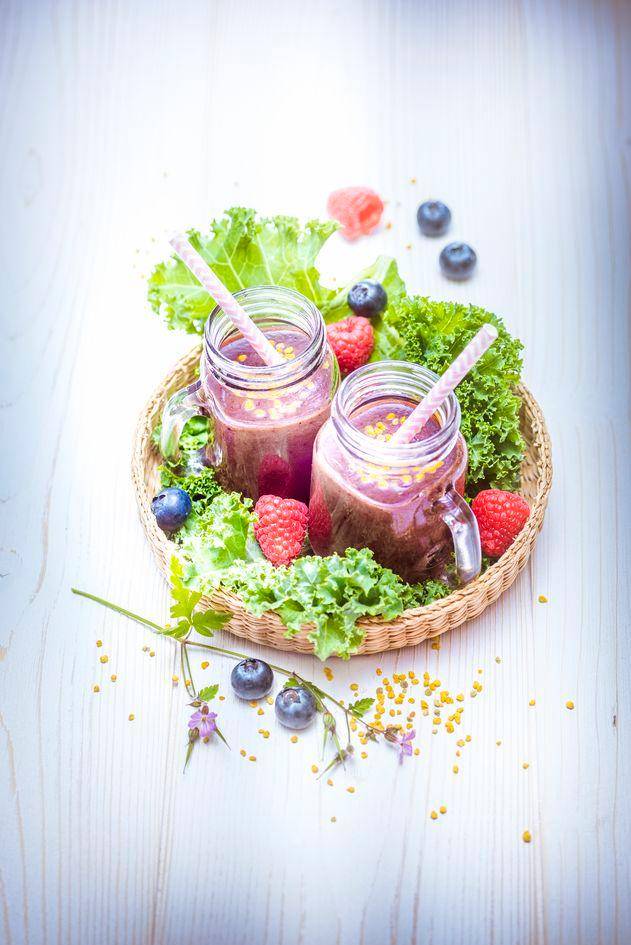 Smoothie z kadeřávku, borůvek, malin a banánu - recept Blen Up | Tefal