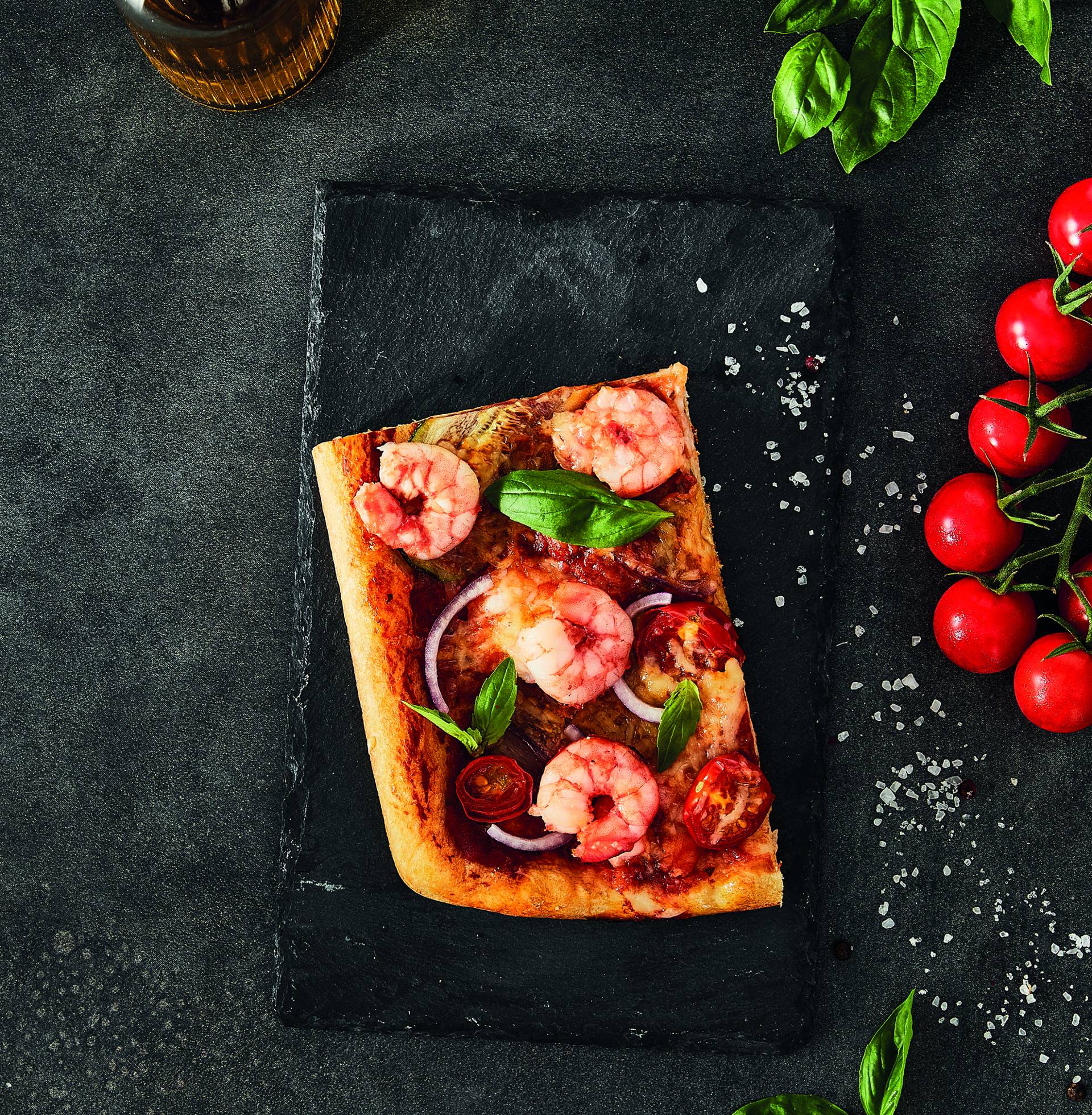 Pizza s krevetami a zeleninou - recept OptiGrill + | Tefal