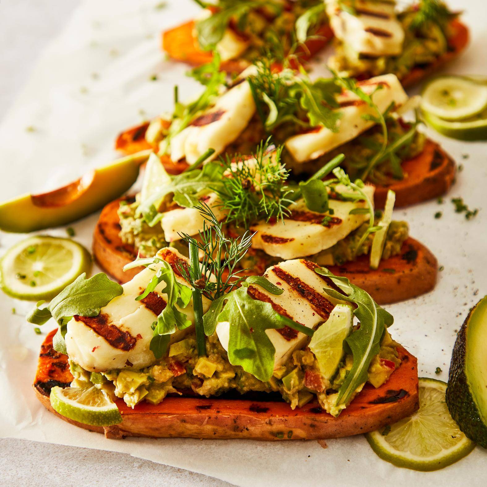Halloumi s batáty a guacamole - recept OptiGrill 2in1 | Tefal