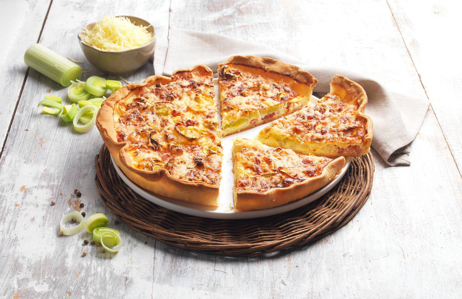 Smetanový quiche s pórkem a kari - recept Kitchen Machines Touch/Touch + | Tefal