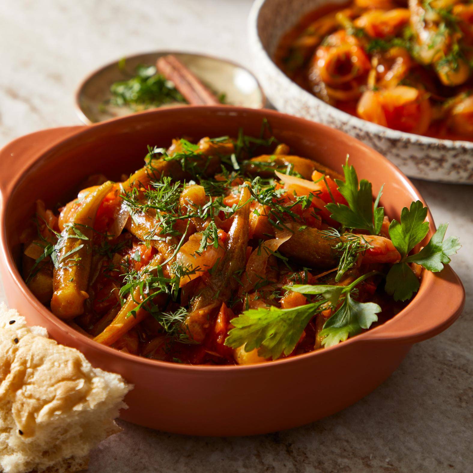 Rajčatová okra - recept Hrnce a pánve | Tefal