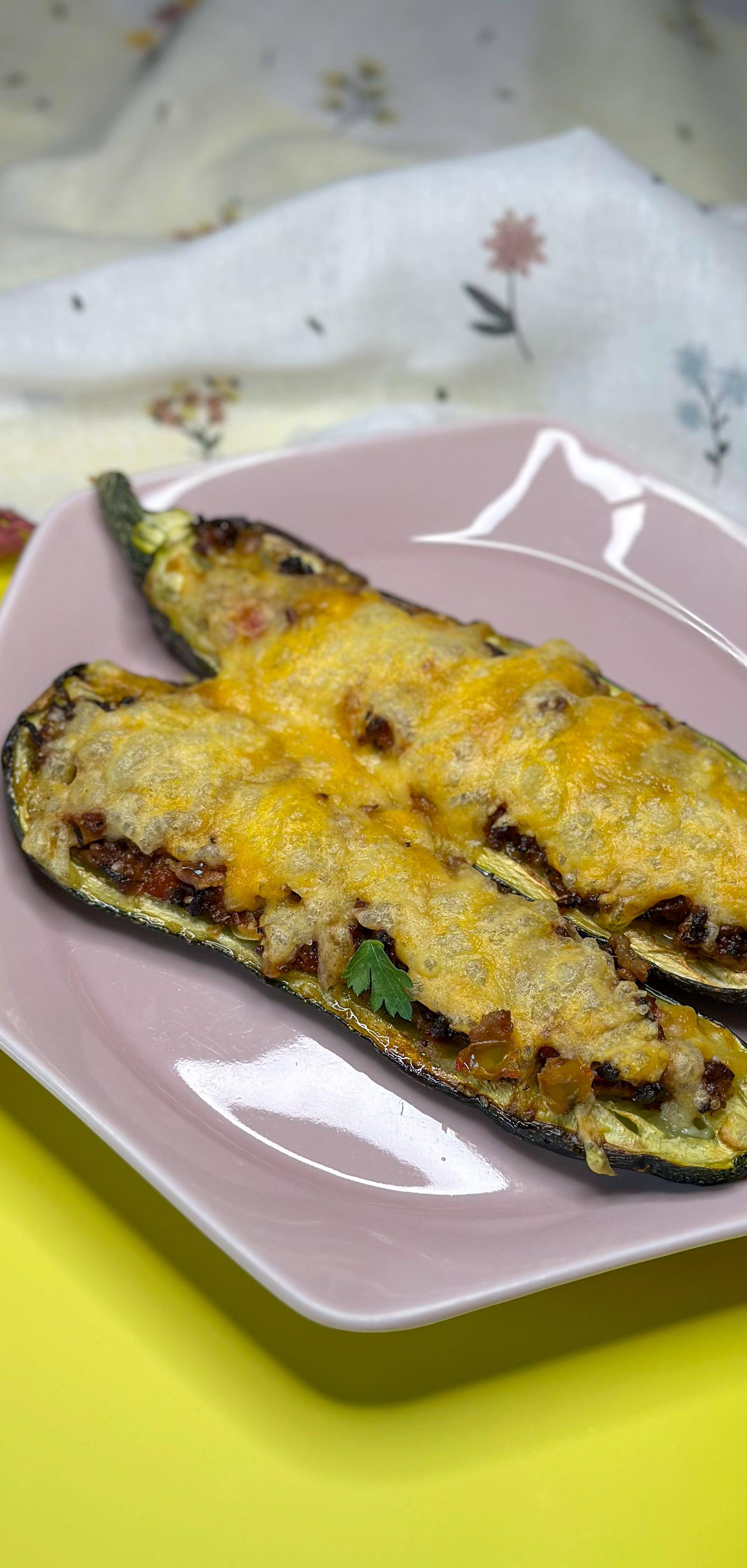 Plněná cuketa - recept EASY FRY & GRILL 2 in 1 XXL | Tefal