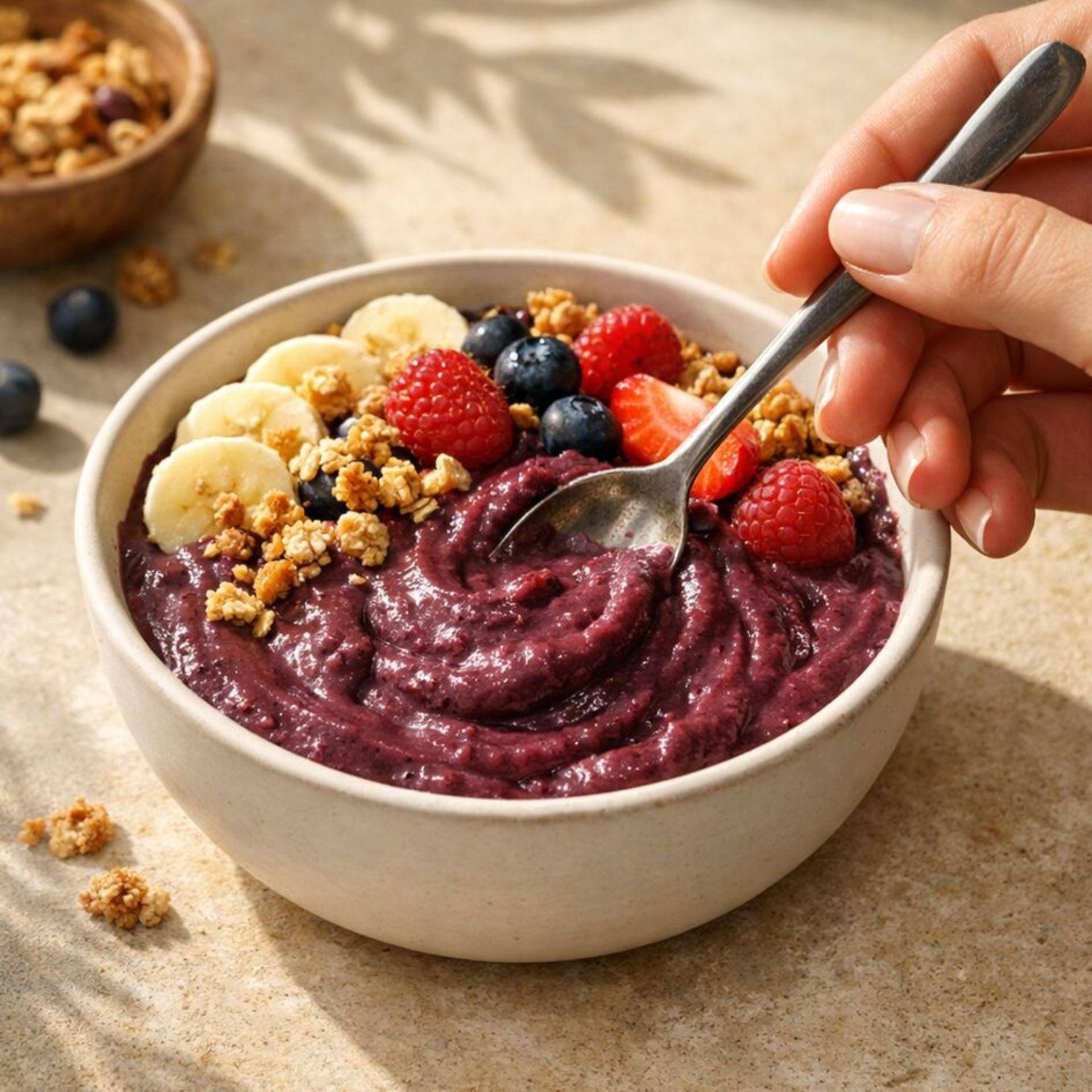 Miska s açaí mraženým jogurtem - recept Freezi | Tefal